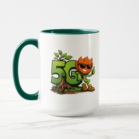 Green Tech Mascot Combo Mug (Gauche)