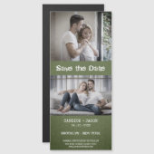 Green Textile Engaged Romantic Couple (Voorkant / Achterkant)