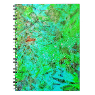 Green texture abstract Spiral Photo Notebook,Rosy Notitieboek