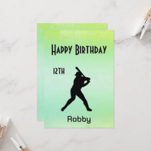 Green Ticket Baseball Anniversaire Fête Invitation