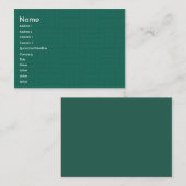 Green Tile - Chubby Visitekaartje (Voorkant / Achterkant)