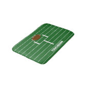 Green Touchdown Football Bath Mat (Gekanteld)