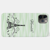 Green Tour Eiffel Coque-Mate coque iphone (Dos (Horizontal))