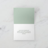 Green Tour Eiffel Mariage Merci Cartes (Intérieur)