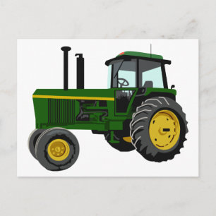 Green Tractor Briefkaart