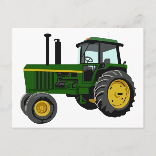 Green Tractor Briefkaart (Voorkant)
