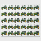 Green Tractor Cadeaupapier (Vlak)