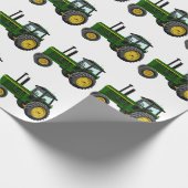 Green Tractor Cadeaupapier (Hoek)