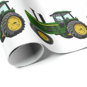 Green Tractor Cadeaupapier (Rol Hoek)
