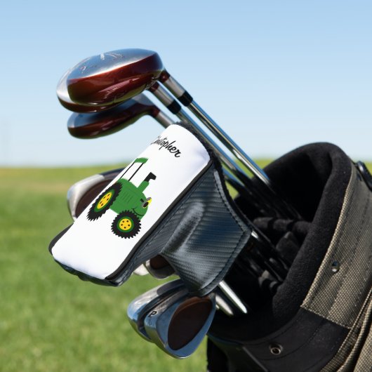 Green Tractor Design Golfheadcover (Insitu)