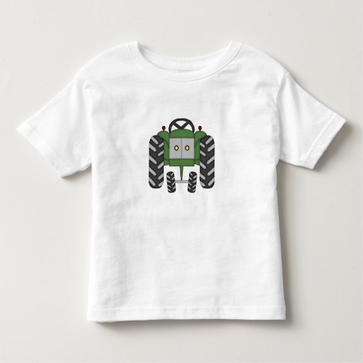 Green Tractor Kinder Shirts (Voorkant)