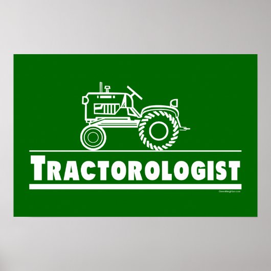 Green Tractor Ologist Poster (Voorkant)