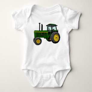Green Tractor Romper