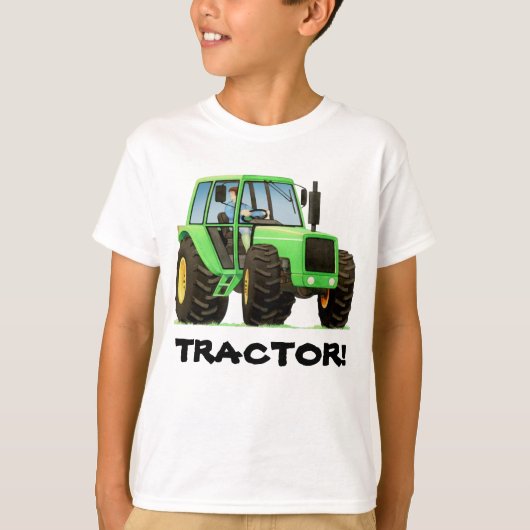 Green Tractor T-shirt (Voorkant)