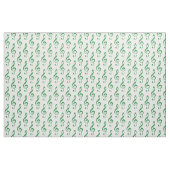 Green Treble Clef Pattern Fabric Stof (Yard (91,4 cm))