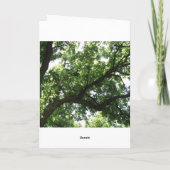 Green Tree Get Well Kaart (Achterkant)