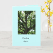 Green Tree Get Well Kaart (Gele Bloem)