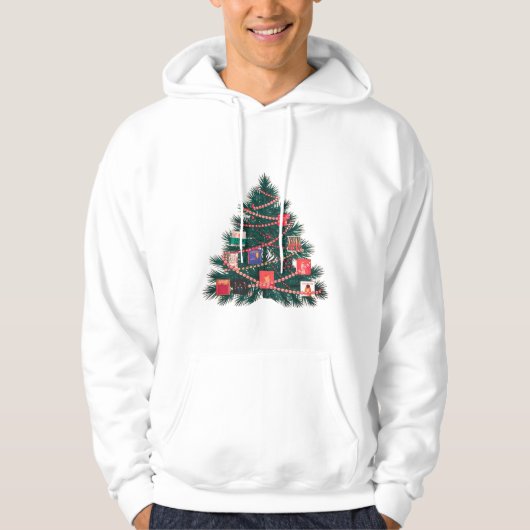 Green Tree Kersttrui Hoodie (Voorkant)