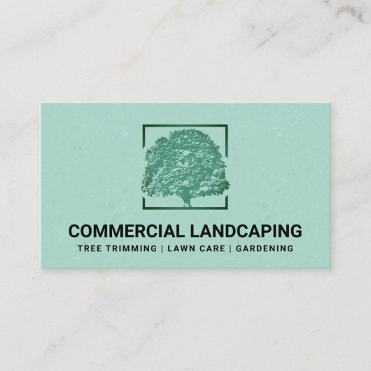 Green Tree Logo | Landschapsarchitectuur Visitekaartje (Voorkant)