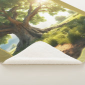 Green Tree Natuur Sherpa Deken (3/4)