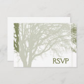 Green Tree of Life Bar Mitzvah RSVP (Voorkant / Achterkant)