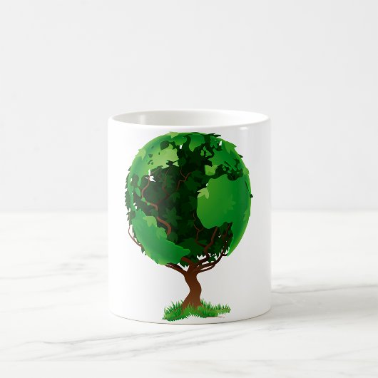 Green Tree Wereldbol Mok