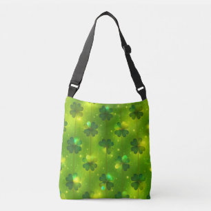 Green Trendy St Patrick's Day Clover Collectie Crossbody Tas
