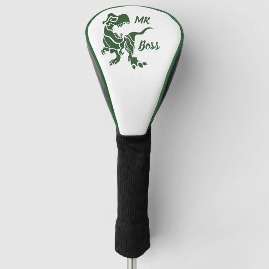 Green Trex de baas Dino Golfheadcover (Voorkant)