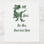 Green Trex de baas Dino Wijn Etiket (Enkel label)