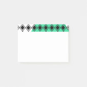 Green Triangle Harlequin Post-it® Notes (Voorkant)