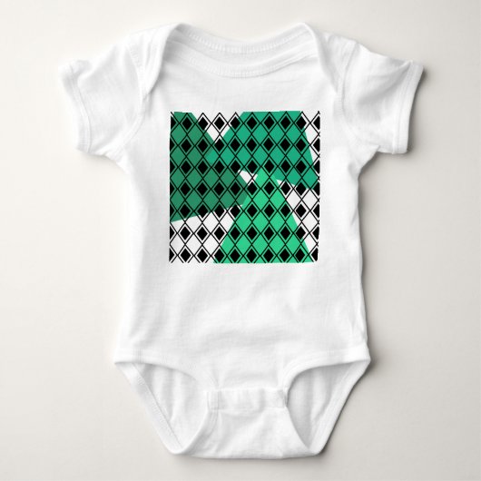 Green Triangle Harlequin Romper (Voorkant)