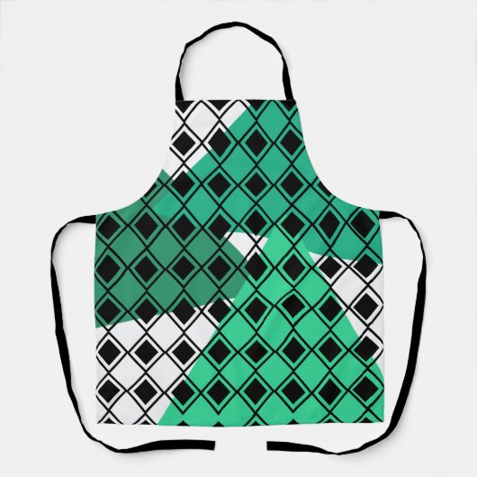 Green Triangle Harlequin Schort (Voorkant)