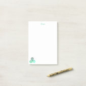 Green Tris Post-it® Notes (Op bureau)
