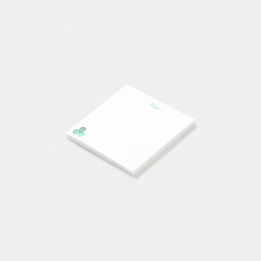 Green Tris Post-it® Notes (Schuin)