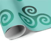 Green Tris Symbol Mint Cadeaupapier (Rol Hoek)