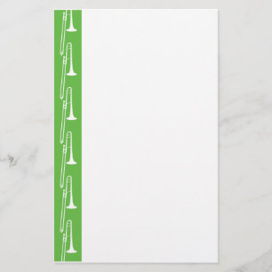 Green Trombone Stationery Briefpapier