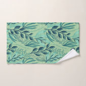 Green Tropical Feuille Caribbean Foliing Imprimer (Serviette à main)