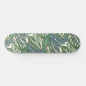 Green Tropical Leaves Skateboard (Horizontaal)