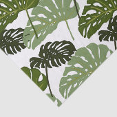 Green Tropical Monstera Leafs Tissuepapier (Detail)