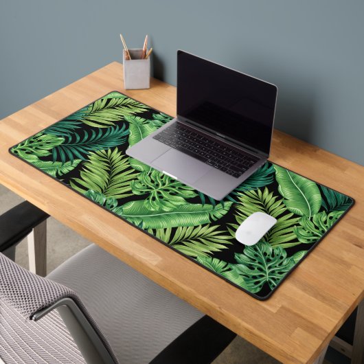 Green Tropical Palm Banana Monstera Feuille (Bureau 2)