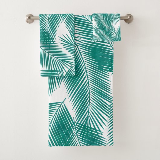 Green Tropical Palm Feuille Motif (En situation)
