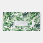 Green Tropical Palm & Monstera Feuille (Clavier et souris)