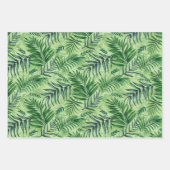 Green Tropical Palm & Monstera Feuille (Devant)