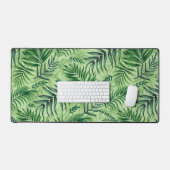 Green Tropical Palm & Monstera Feuille (Clavier et souris)