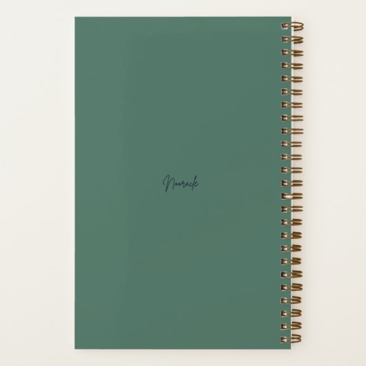 Green Tunic Forest Maiden & Winged Fox Journal (Verso)