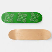 Green Turtle Dot Art Skateboard (Horizontaal)