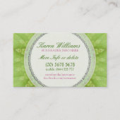 Green Turtle Energy New Age Carte de visite holist (Devant)