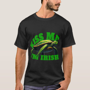 Green Turtle - Kiss Me I'm Irish beroemd gemaakt d T-shirt