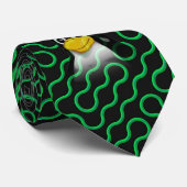 Green Tux Truchet Stropdas (Opgerold)