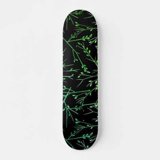Green Twigs on Black Skateboard (Voorkant)